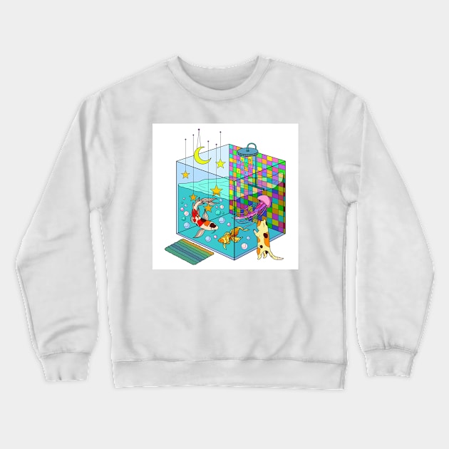 Shower Cube Crewneck Sweatshirt by AmandaGJ9t3